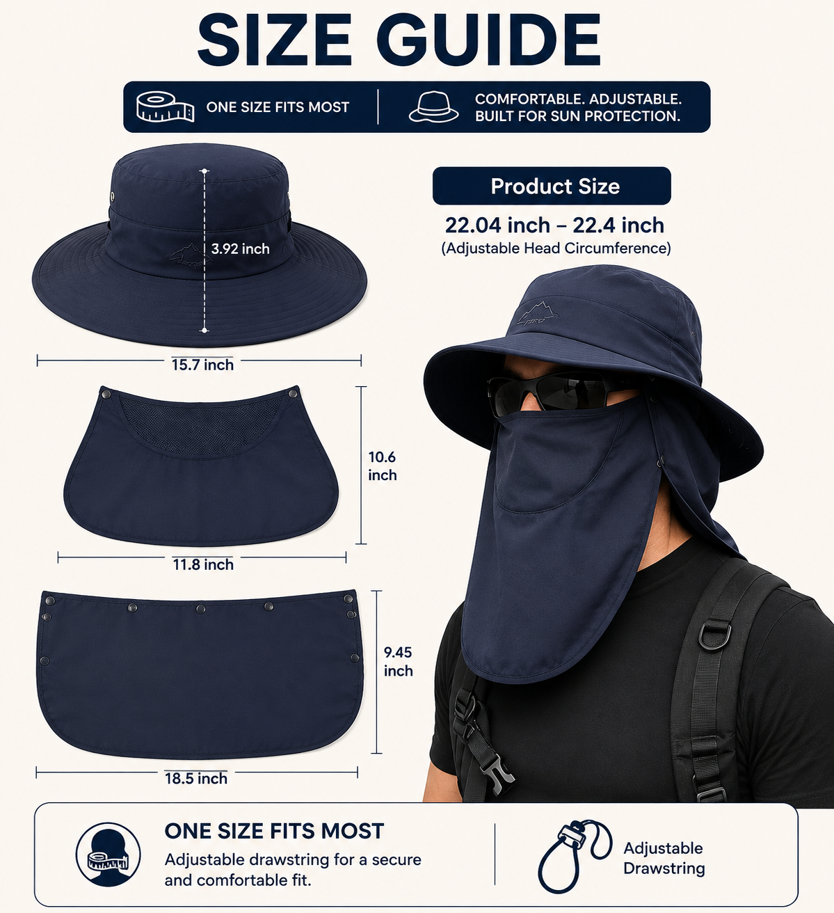Wide Brim Keys Sun Hat